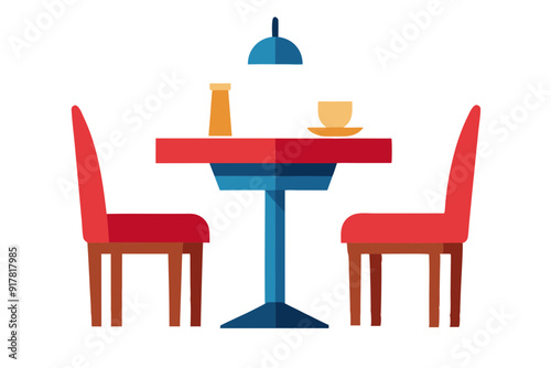 Stylish Restaurant Table and Chairs