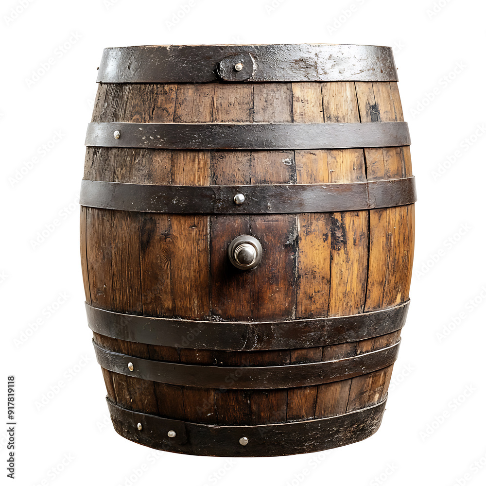 Fototapeta premium Wine barrels, a valuable tool for aging beverages