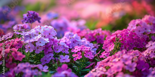 Beautiful colorful flowers background