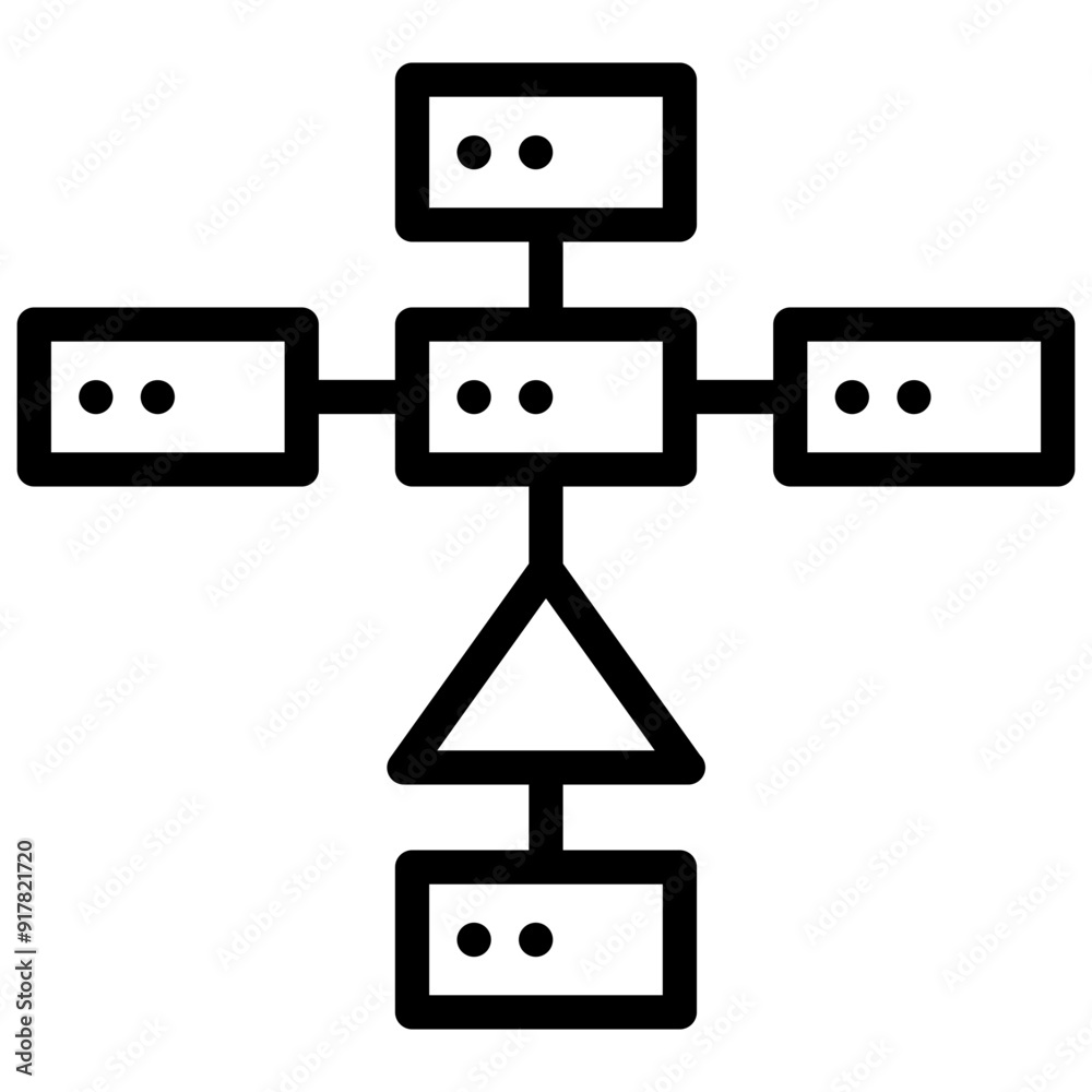 server icon illustration design with outline server icon illustration design with outline