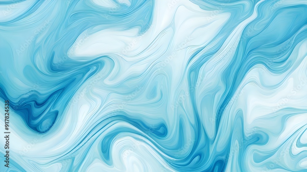 Obraz premium sky blue ink liquid background 