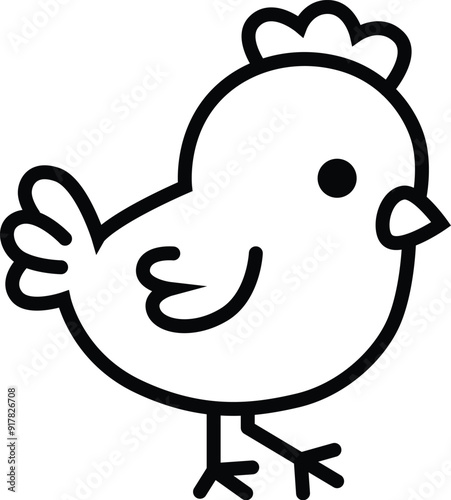 cute chicken vector illustration graphic photo