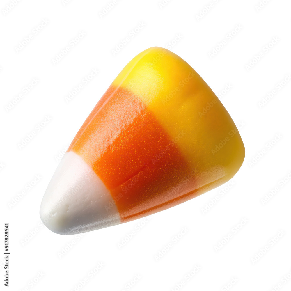 Vibrant candy corn piece in yellow, orange, and white, perfect for Halloween festivities. Classic sweet treat. Isolated on transparent background, png. Vibrant candy corn piece in yellow, orange, and white, perfect for Halloween festivities. Classic sweet treat. Isolated on transparent background, png.