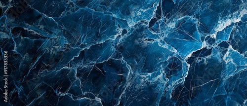 Abstract dark blue marble texture background