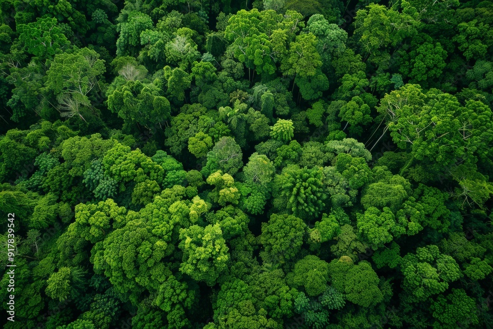 Aerial View of Lush Green Forest Canopy Aerial View of Lush Green Forest Canopy