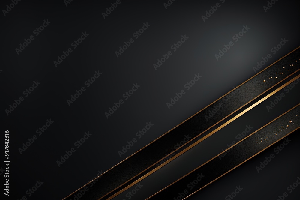 Abstract dark background with gold lines and black textures. Abstract dark background with gold lines and black textures.