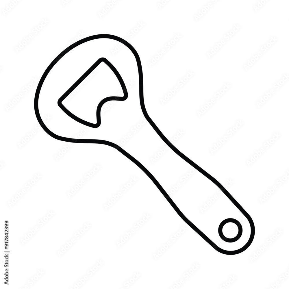 Bottle Opener icon. Outline vector. Bottle Opener icon. Outline vector.