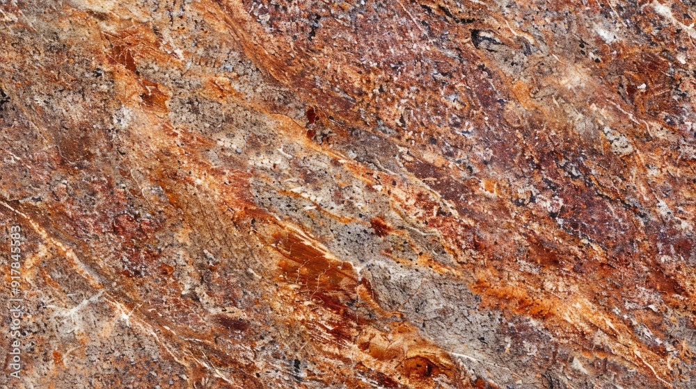 Close-up texture of brown-red ivory granite slab Close-up texture of brown-red ivory granite slab