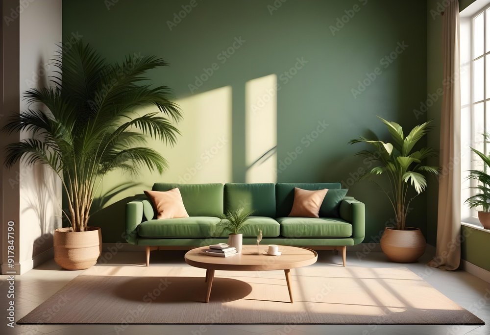 A living room with a couch coffee table and a television A living room with a couch coffee table and a television