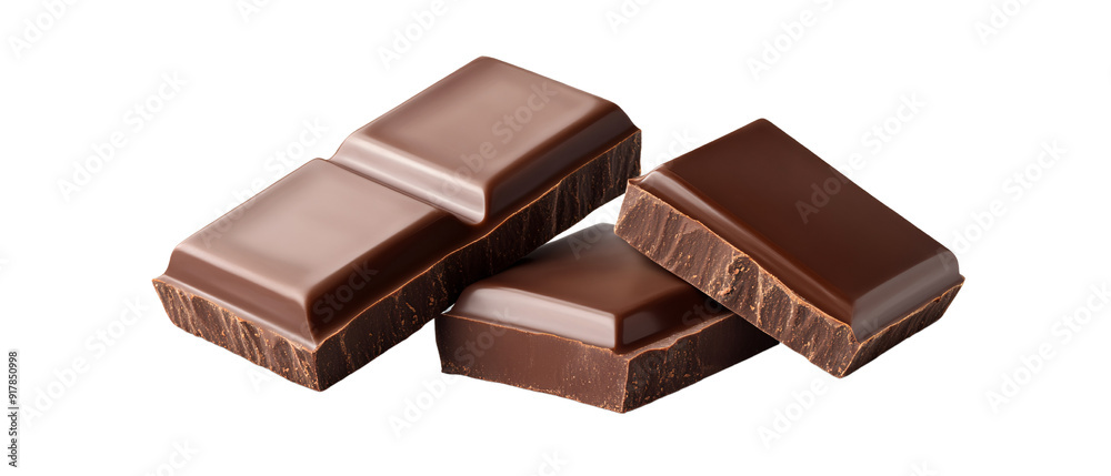 Delicious Dark Chocolate Pieces Stock Photo Delicious Dark Chocolate Pieces Stock Photo