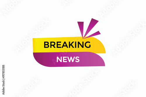 website, breaking news, button, learn, stay, template, tuned, design, level, sign, speech, bubble banner, modern, symbol, click. 