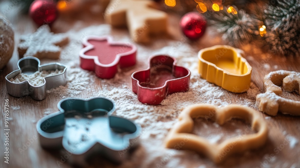 a collection of colorful cookie cutter in various shape a collection of colorful cookie cutter in various shape