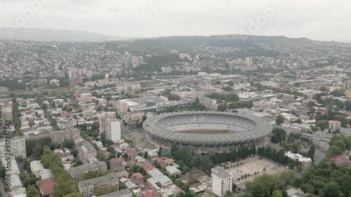 9th august, 2024 - Tbilisi, Georgia: static aerial view The Boris Paitchadze Dinamo Arena formerly known as Boris Paitchadze National Stadium. photo