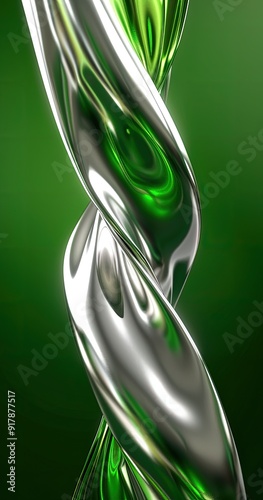 Abstract Green and Blue Wave Design Futuristic Digital Background with Shiny Flowing Texture9
 photo