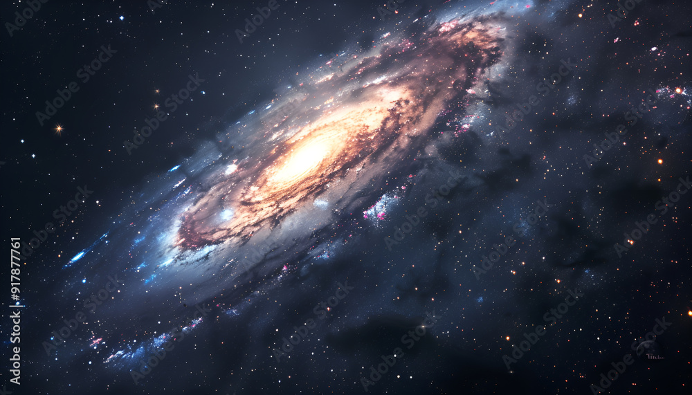 Fototapeta premium universe with galaxies