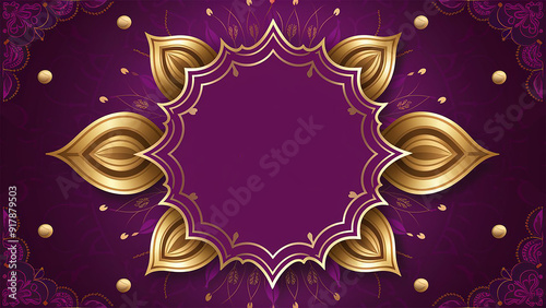  Beautiful Mandala Diwali Background with Intricate Floral Patterns and Festive Design Elements for Stunning Visual Appeal photo