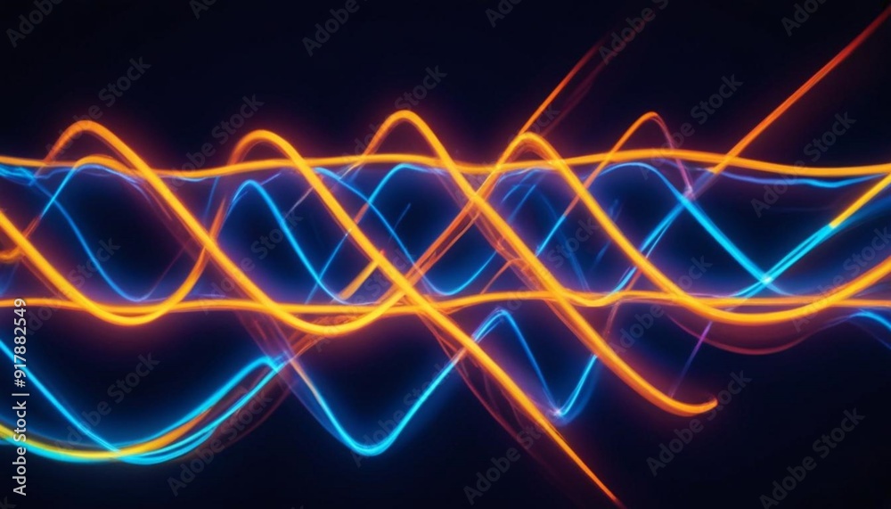 Neon line as speed Neon line as speed