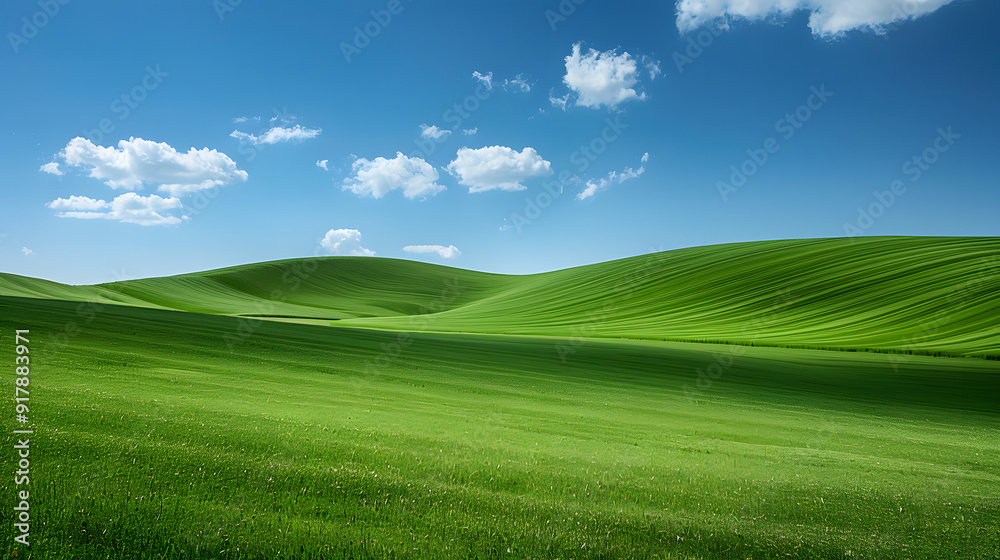 Obraz premium A breathtaking view of a beautiful hill touching the sky