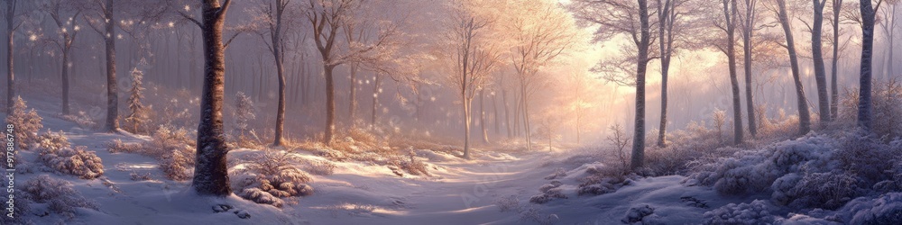 Enchanting Anime Winter Wonderland: Dreamy Snowy Landscape with Magical Frosted Trees and Softly Glowing Crystal Forest. Vibrant Blue Sky and Exquisite Digital Art for Book Illustrations and Creative Enchanting Anime Winter Wonderland: Dreamy Snowy Landscape with Magical Frosted Trees and Softly Glowing Crystal Forest. Vibrant Blue Sky and Exquisite Digital Art for Book Illustrations and Creative
