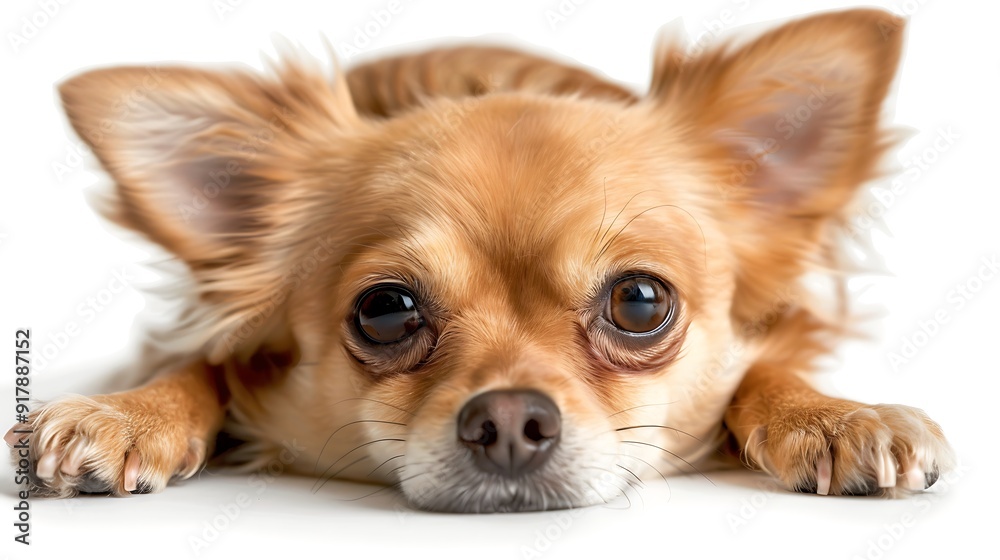 Adorable Chihuahua in Play Bow Position with Big Eyes Adorable Chihuahua in Play Bow Position with Big Eyes