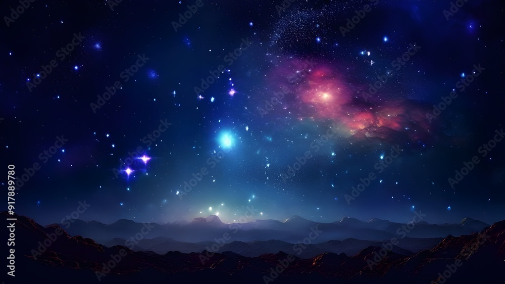 Fototapeta premium Cosmo filled with countless stars