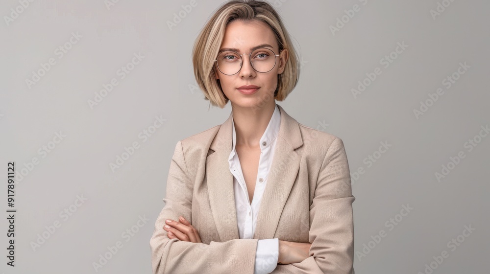The Businesswoman in Glasses