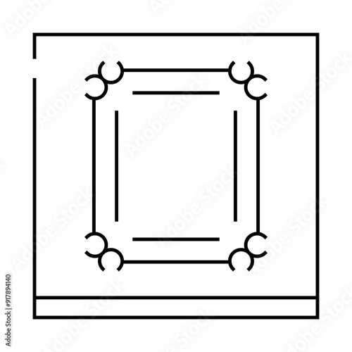 molding and millwork line icon vector. molding and millwork sign. isolated contour symbol black illustration