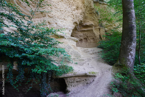 Die Heidenhöhlen bei Stockach in Baden-Württemberg in Deutschland photo