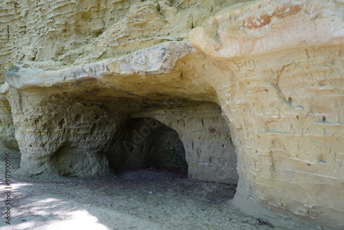 Die Heidenhöhlen bei Stockach in Baden Württemberg  photo