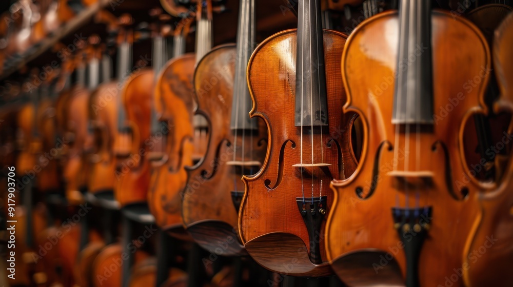 Naklejka premium The Collection of Violins