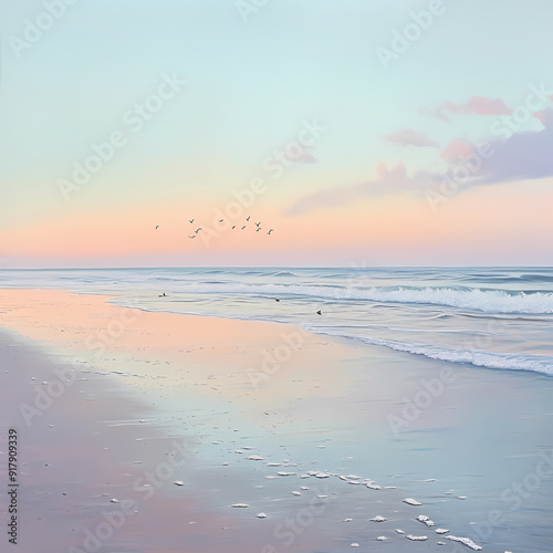 Peaceful Dawn Beach