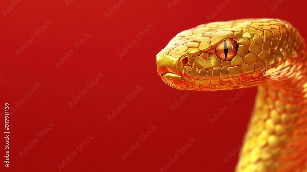2025 Chinese New Year, year of the Snake. Chinese zodiac, red background 2025 Chinese New Year, year of the Snake. Chinese zodiac, red background