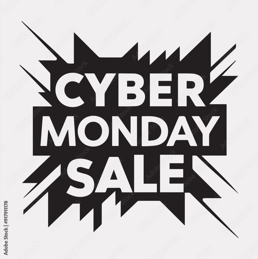 cyber Monday logo vector silhouette on a white background cyber Monday logo vector silhouette on a white background