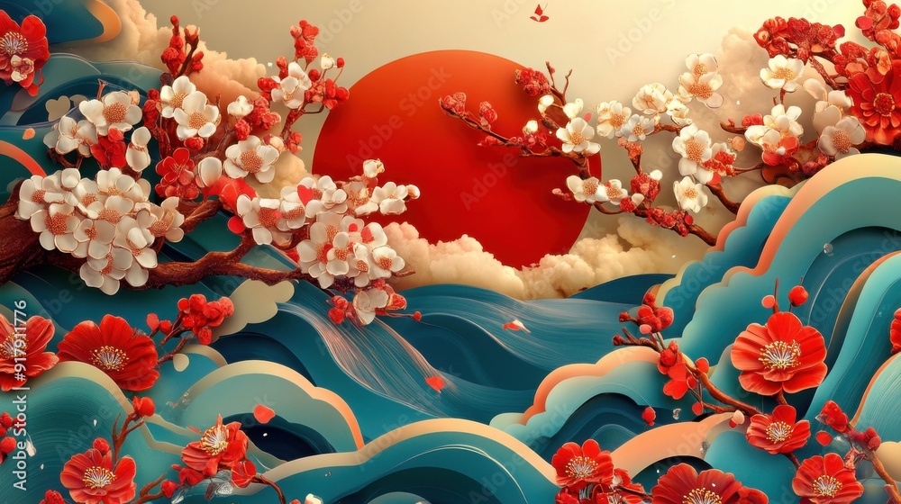 cards for 2025 Chinese new year Stock Photo Adobe Stock