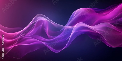 Wallpaper Mural Vibrant Abstract Wave Wallpaper in Pink and Purple Tones Torontodigital.ca