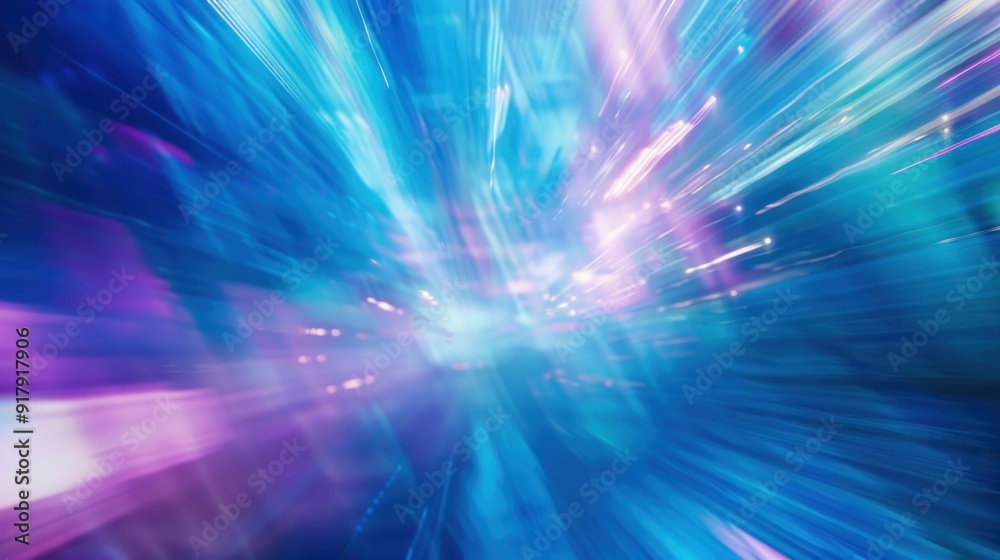 Abstract Light Streaks in Blue and Pink Abstract Light Streaks in Blue and Pink