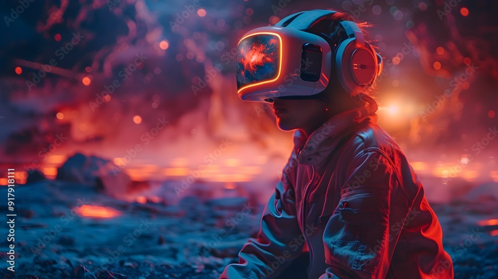 Thrilling Sci Fi Battle in Immersive Virtual Reality Landscape Thrilling Sci Fi Battle in Immersive Virtual Reality Landscape