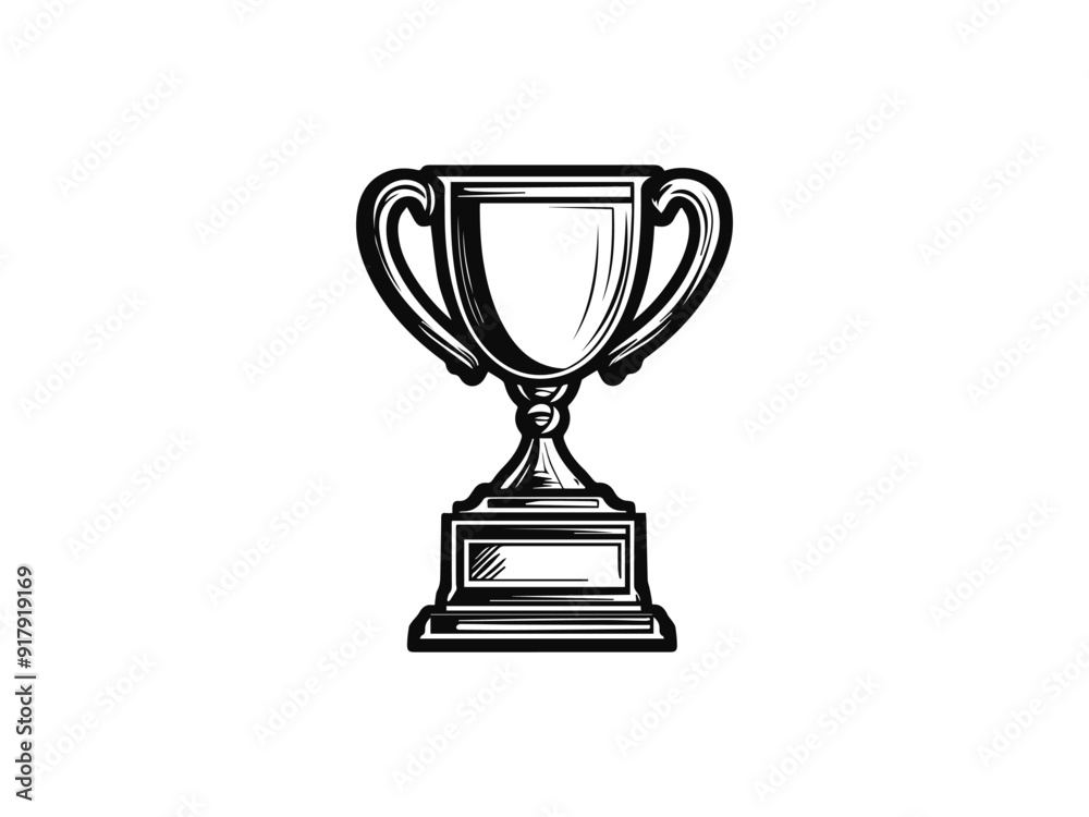silhouette of a gold trophy silhouette of a gold trophy