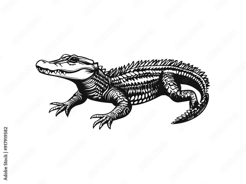 Illustration of a crocodile Illustration of a crocodile