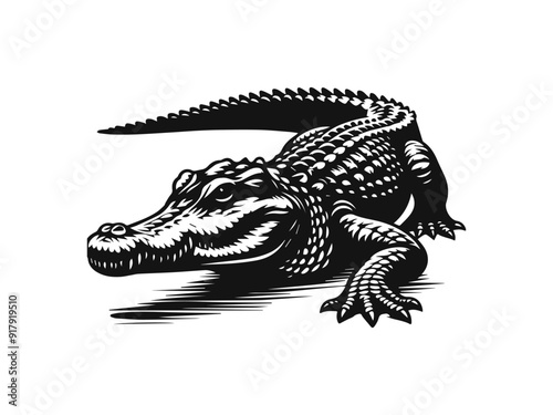 Illustration of a crocodile