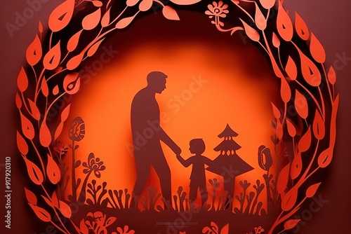 Fathers Day concept. Happy Fathers Day design, Fathers Day party background. Fathers Day Theme Background.