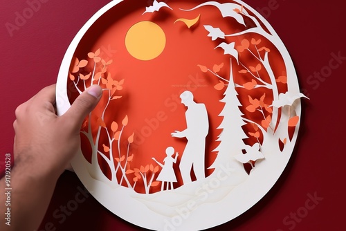Fathers Day concept. Happy Fathers Day design, Fathers Day party background. Fathers Day Theme Background.