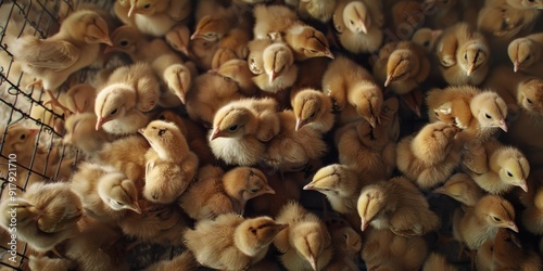 A Close-Up of Baby Chicks