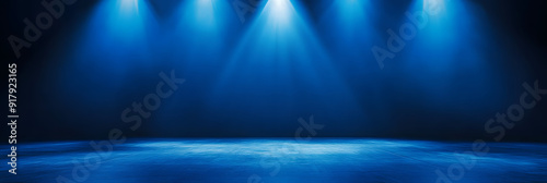 Wallpaper Mural Abstract dark blue studio background with lighting on stage Torontodigital.ca