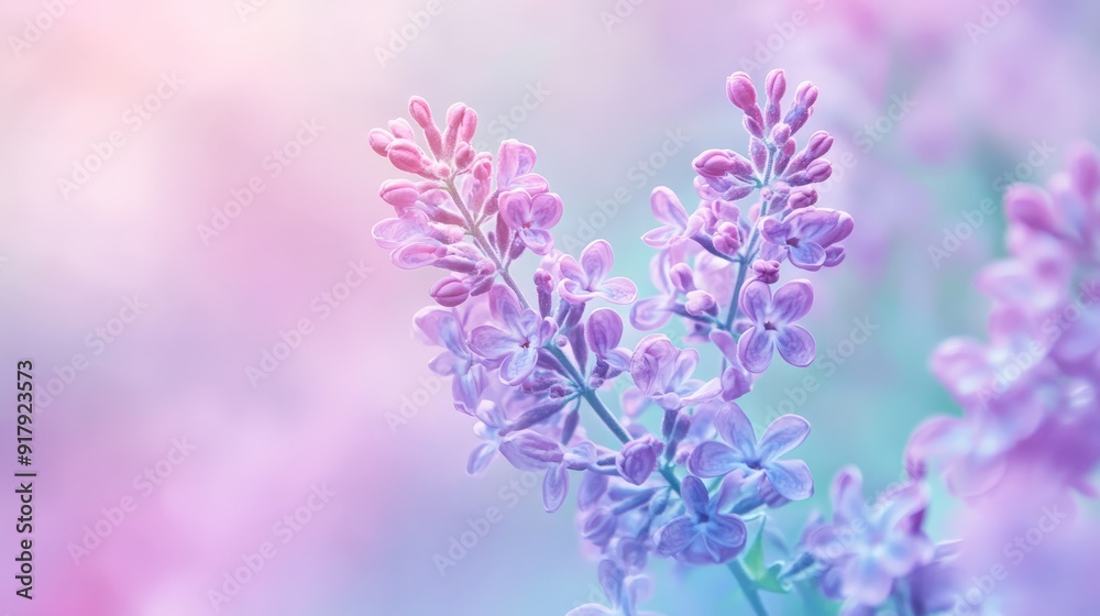 Close-up of delicate purple flowers with a soft pastel background, capturing the essence of spring and natural beauty. Close-up of delicate purple flowers with a soft pastel background, capturing the essence of spring and natural beauty.