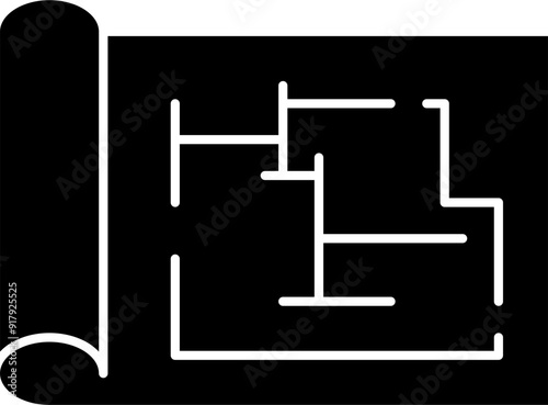 Blueprint icon vector illustration