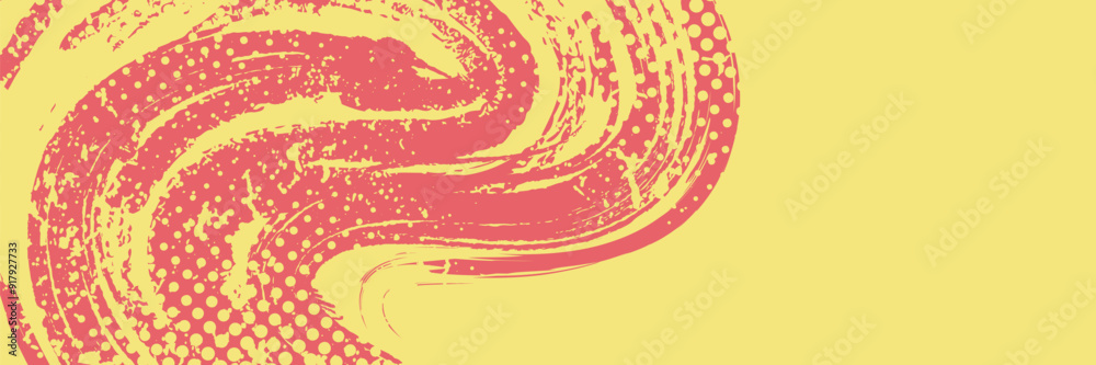 Abstract Background with Red and Yellow Brush Texture and Halftone Effect. Grunge Sport Background, for Event Banner or Poster Design Abstract Background with Red and Yellow Brush Texture and Halftone Effect. Grunge Sport Background, for Event Banner or Poster Design