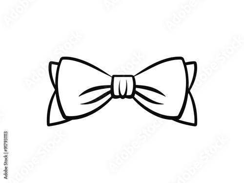 Bow ribbon vector illustration