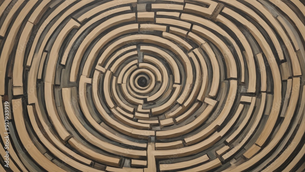 Lost in the Labyrinth A Surreal Expressionist Artwork Lost in the Labyrinth A Surreal Expressionist Artwork
