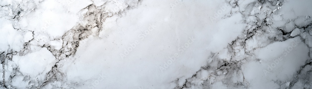 Obraz premium Minimalist Marble Countertop on White Background - Elegant and Stylish Design Mockup for Text Overlay